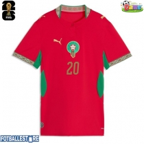 Marokko Ayoub El Kaabi #20 Hjemmedrakt Dame VM 2026 Kortermet